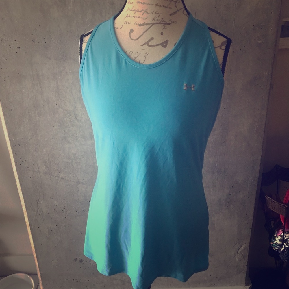 Under Armour heat gear Blue Workout Tank Top